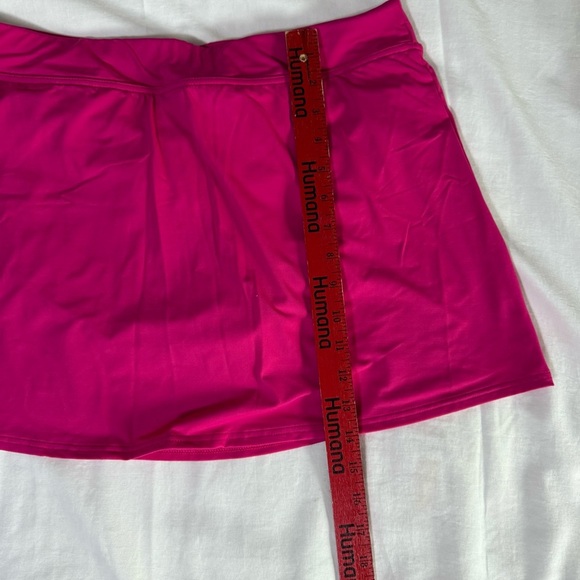 Lands' End Womens Bright Pink Bathing Swim Bottom Skirt Skort Size 12 New W/Tag - Picture 6 of 6